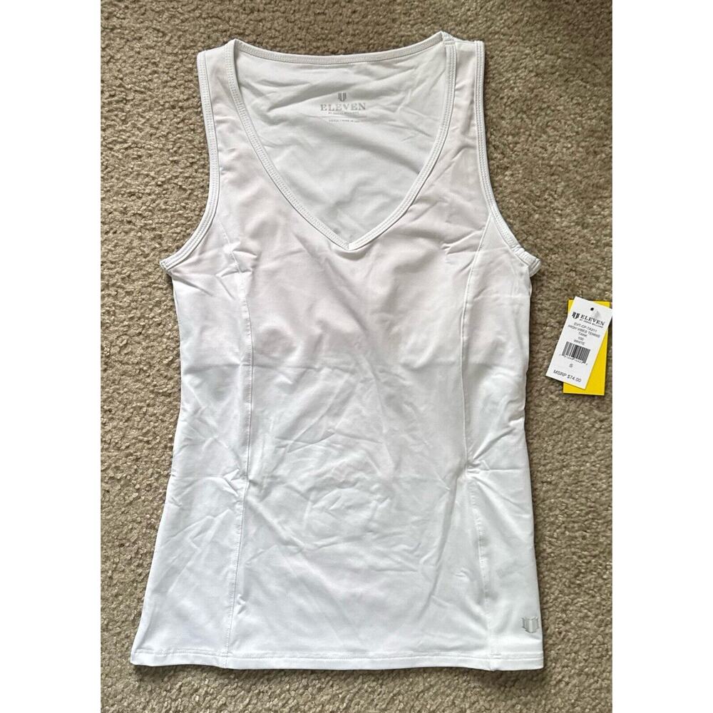 Eleven High Vibe Rank Tennis White Tank Top Women’s Small New Nwts Comfort